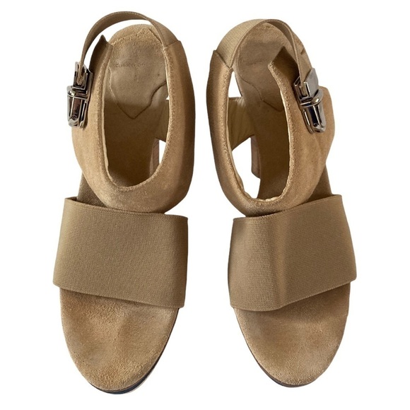 Dusica Dusica Suede Sandals Tri color Platform High Heels Made in Italy - Picture 2 of 10